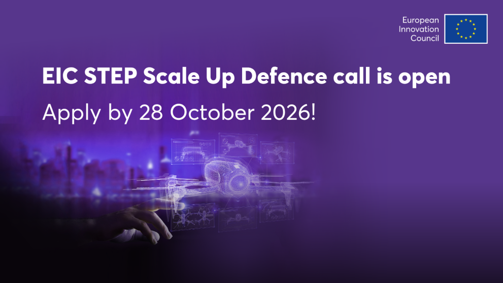 Osobny instrument: STEP Scale Up Defence jest skierowany do scale-upów obronnych. Termin 28 października nie dotyczy Acceleratora. Oficjalna grafika Komisji.