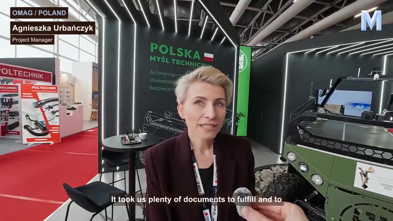 Кадр з оригінального інтерв’ю MSSG на MSPO 2026. Повний запис наведено в статті.